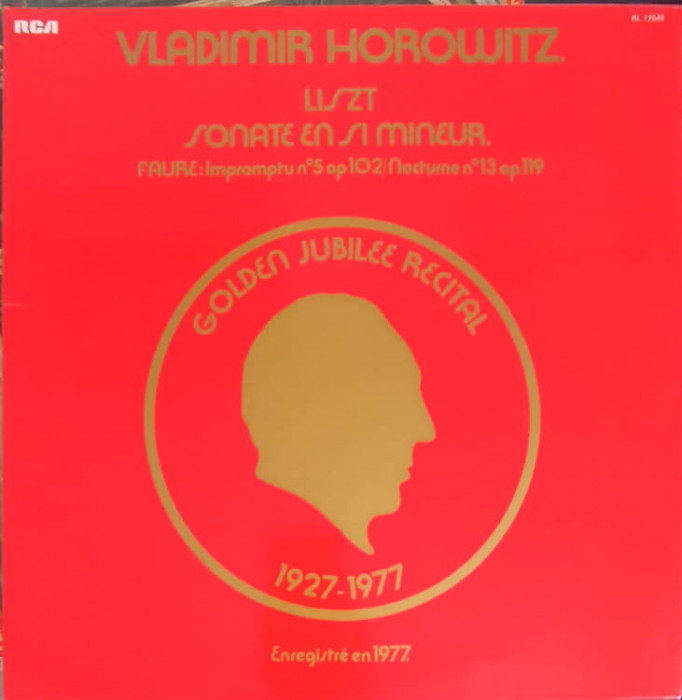 Disc vinil, LP. Golden Jubilee Recital, Sonate En Si Mineur. Impromptu Nr.5 Op 109. Nocturne Nr. 13 Op 119-Vladi