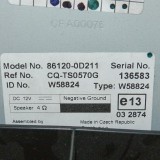 Unitate radio CD TOYOTA YARIS _P9_ 2008 OEM: 86120-0D211CQ-TS0570G | 1537658