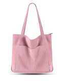 Geanta de mana pentru femei Prite, din velur, roz - RESIGILAT