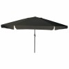 Umbrela Gradina vidaXL Negru 395x395x245cm Poliester Otel, Protectie UV, Umbrela Mare Terasa, Balcon