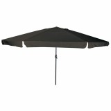VidaXL Parasol &oslash;395x245 cm, negru