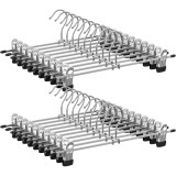 Set 20 umerase metalice pentru pantaloni si fuste, cu cleme reglabile