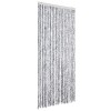 Perdea pentru insecte, alb si gri, 90x220 cm, Chenille