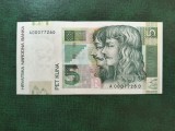 CROAȚIA 5 KUNA 2001 UNC