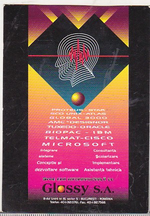 bnk cld Calendar de buzunar 1996 Glossy SA Bucuresti