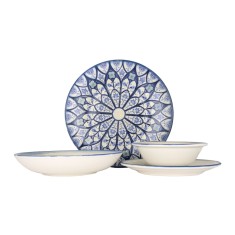 Bonna Set de vesela (Medium) - Esnaf - 24 bucăți - 6 persoane - Porţelan