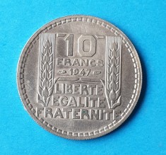 Moneda Franta 10 Franci 1947 - piesa circulata in stare foarte buna