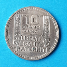 Moneda Franta 10 Franci 1947 - piesa circulata in stare foarte buna