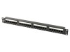 Patch panel RJ45 24 porturi, Cat 5e