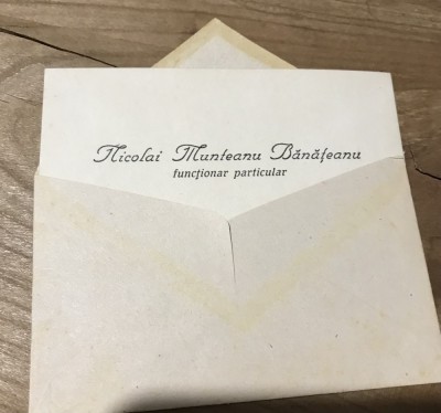 (2) Act Carte de vizita Functionar Bucovina foto