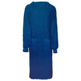 vidaXL Rochie de Noapte Bleumarin xl Bumbac