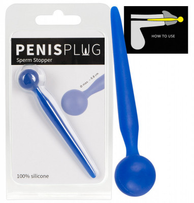 Plug pentru Penis din Silicon, Lungime 9,6 cm foto