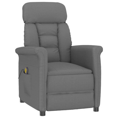 vidaXL Scaun de masaj Gri &amp;icirc;nchis 70.5 x 96.5 x 95 cm Poliester 348409 foto