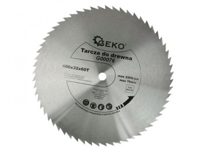 Disc circular pentru lemn 600x32x60T, Geko G00076 foto
