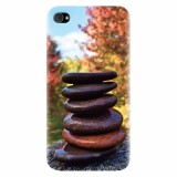 Husa silicon pentru Apple Iphone 4 / 4S, Stacking Stones