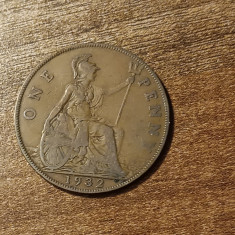 M3 C50 - Moneda foarte veche - Anglia - one penny - 1932