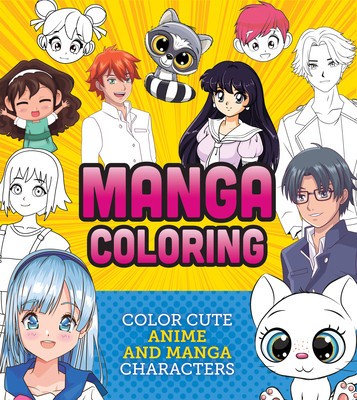 Manga Coloring Book: Color Cute Anime and Manga Characters foto