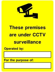 Sign these premises are under cctv surveillance foto