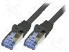 Cablu patch cord, Cat 6a, lungime 5m, S/FTP, LOGILINK - CQ3073S foto