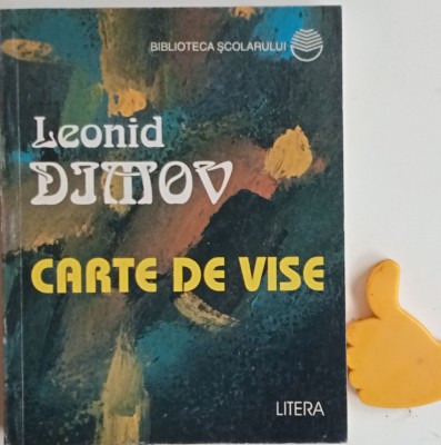 Carte de vise Versuri Leonid Dimov foto