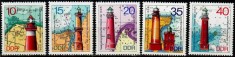 C5082 - Germania DDR 1974 - Faruri 5v.neuzat,perfecta stare,MNH