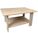 Cumpara ieftin Masa cafea Turing, PAL Melaminat, cu raft depozitare, 87x60x43cm, stejar