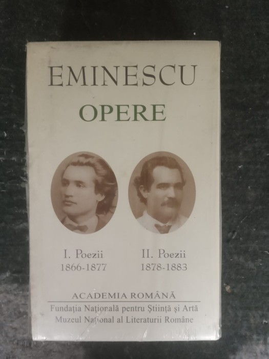 Mihai Eminescu, Poezii, 2 volume, sigilate, 1866 --- 1883