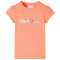 Tricou de copii m&acirc;neci tip șapcă portocaliu neon 140