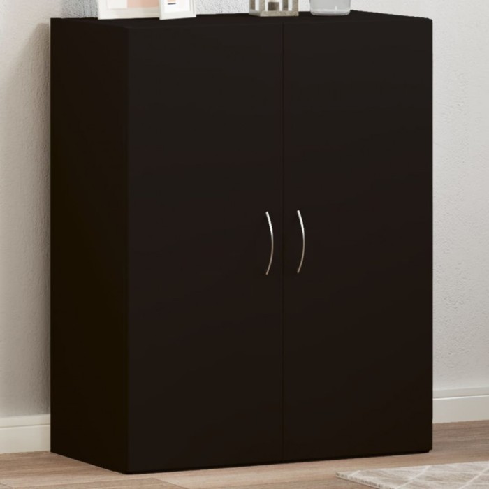 Gossi fiset, negru, 60x32x77,5 cm, lemn prelucrat
