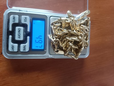 Vand lanț aur 14 k foto