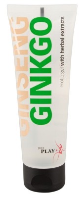 Gel masaj erotic pe baza de apa, ginseng si ginkgo Just Play Ginseng Ginkgo, foto