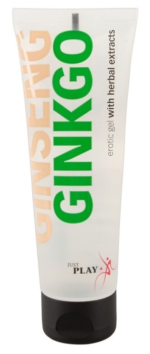 Gel masaj erotic pe baza de apa, ginseng si ginkgo Just Play Ginseng Ginkgo,