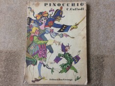 PINOCCHIO Collodi povestea unei papusi de lemn val munteanu carte copii ed. Ion Creanga 1975 RSR