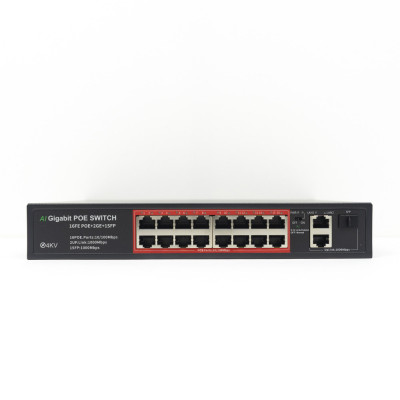 Aproape nou: Switch POE PNI SWPOE162 cu 16 porturi POE si 2 porturi 1000Mbps foto