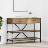 VidaXL Masă Consolă din Stejar Artisan 100x34.5x75 cm Lemn Prelucrat