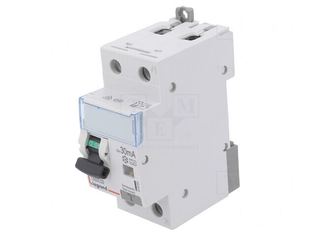 &Icirc;ntrerupător RCBO 25A 30mA 2 Poli 400VAC IP20