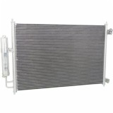 Condensator AC Nissan X-Trail 2014; motor 2.0, 2.0 dci, 2.5, dimensiuni [mm]: 640x410x16, uscator integrat, iesire 10,1mm, intrare 15,5mm;