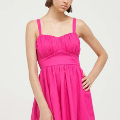 Abercrombie & Fitch rochie culoarea roz, mini, evazati