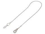 Cablu de asigurare ELESA+GANTER, otel inoxidabil, PVC, transparent, 0.5m, cod GN 111.2-500-C-TR