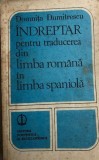 Indreptar pentru traducerea din limba romana in limba spaniola, 1980, Alta editura