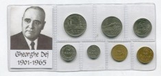 q162 RPR ROMANIA SET MONEDE INFOLIATE ANII 1960 GHEORGHE GHEORGHIU-DEJ