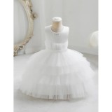 Cumpara ieftin Rochie Alba de Vara cu Tul si Perle