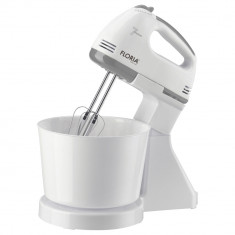 Mixer cu bol Floria ZLN7577, 150 W, Bol 2l, 7 viteze, Alb