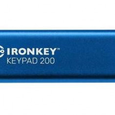 Stick USB Kingston Ironkey Keypad 200, 16GB, USB 3.2 (Albastru)