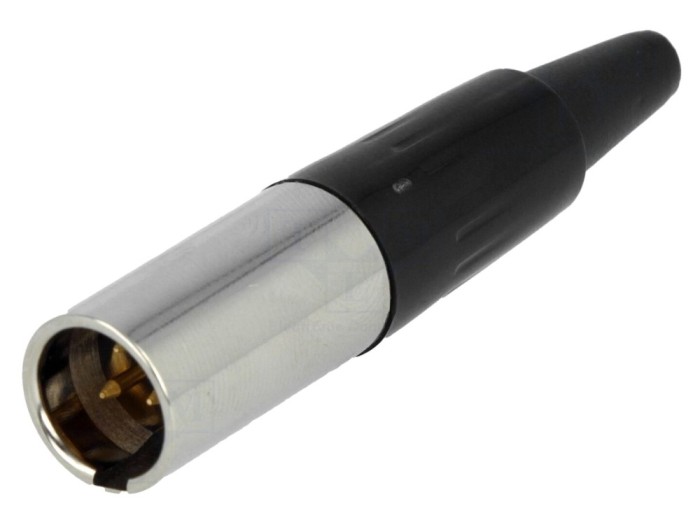 Conector XLR Mini Tată pe Cablu 3-Pin