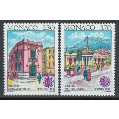 Monaco 1990 Mi 1961/62 MNH - Europa: Facilități poștale