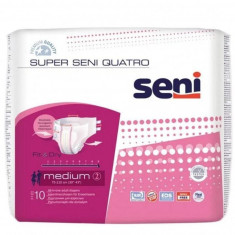 Super Seni Quatro Medium 10 Scutece adulti cu sistem inchis