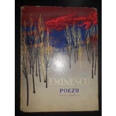 Mihai Eminescu - Poezii (1961, ed. cartonata, ilustratii de Perahim, usor uzata)