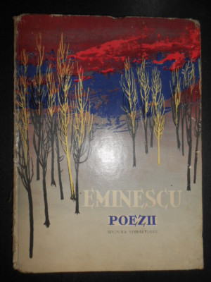 Mihai Eminescu - Poezii (1961, ed. cartonata, ilustratii de Perahim, usor uzata) foto