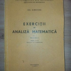 Exercitii de analiza matematica vol 1 fascicula 1- Gh. Siretchi